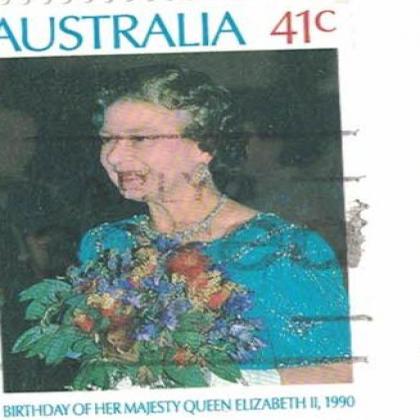 AUSTRALIA 41 CENT BIRTDAY OF QUEEN STAMP WS 09