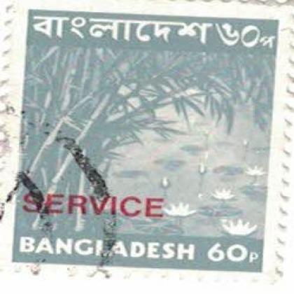 BANGLADESH 60 PAISA SERVICE STAMP WS 06
