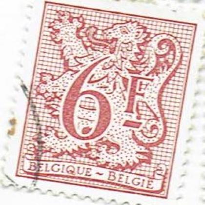 BELGIUM 6F NATIONS SYMBOL  COMMEMORATIVE STAMP WS6