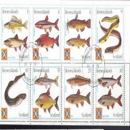 BEMERA ISLAND FISH FLORA  AND FAUNA THEMATIC STAMPS SET CODE SAI