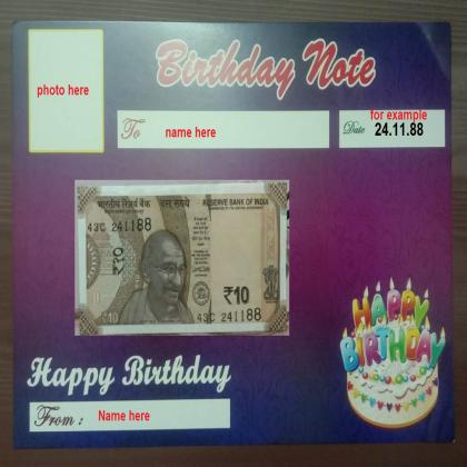 BIRTH DAY DATE CURRENCY FOR GIFT TO NEAR  DEAR ONE