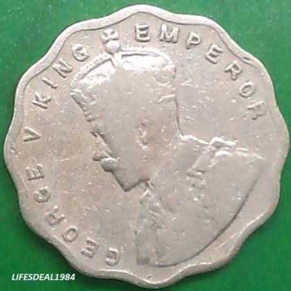 BRITISH 1 ANNA KGV King George V  KOLKATA CALCUTTA MINT Commemorative coin