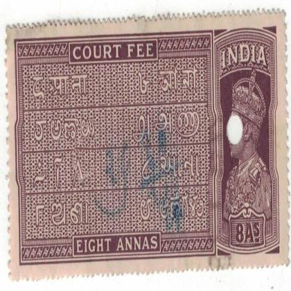 BRITISH INDIA REVENUE 8As KG VI BR23