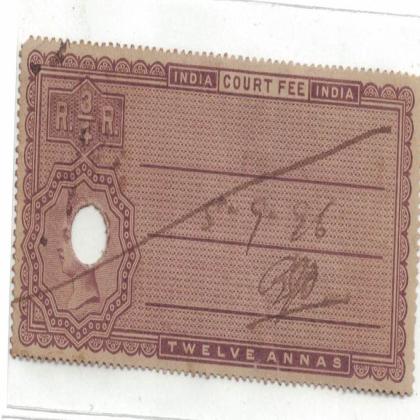 BRITISH INDIA REVENUE  12AS QUEEN VICTORIA BR45