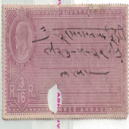 BRITISH INDIA REVENUE  3As  KE BR37