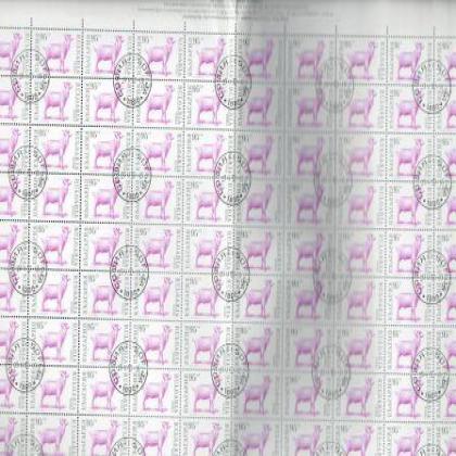 BULGARIA 1992  MOUNTAIN SHEEP FULL SHEET OF 100 STAMPS RARE