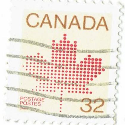 CANADA CHINAR LEAF  COMMEMORATIVE STAMP WS 7