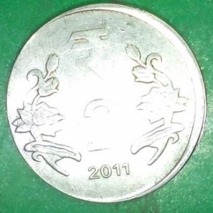 CENTER SHIFT ERROR 2 rupees COIN JK193