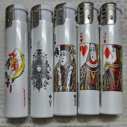 COLLECTIBLE PLAYING CARD UNUSED GAS LIGHTER SET LOT2