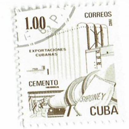 CUBA CEMENTO COMMEMORATIVE STAMP WS 5