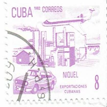 CUBA NIQUEL COMMEMORATIVE STAMP WS 5