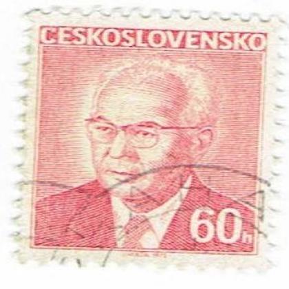 CZECHOSLOVAKIA 60h PRESIDENT Mr J HERCIK COMMEMORATIVE STAMP WS 7