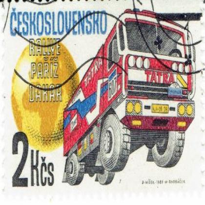 CZECHOSLOVAKIA TATRA TRUCK  COMMEMORATIVE STAMP WS 7