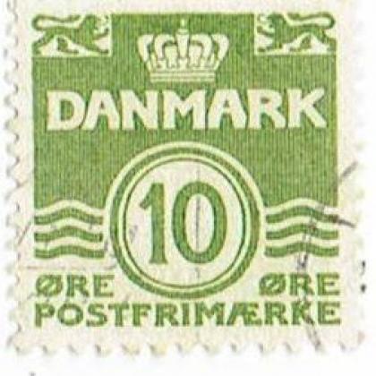 DENMARK 10 ORE STAMPS WS 06