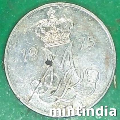 DENMARK 1975 10 ORE COIN JK318