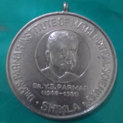 DR S PARMAR MATH SCIENCE SHIMLA GOLD MEDAL AWARD BIG SIZE