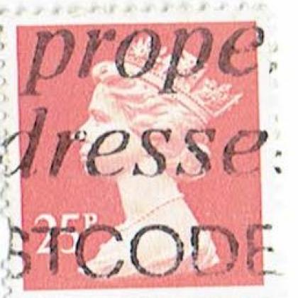 ENGLAND 25P QUEEN COMMEMORATIVE STAMP WS4