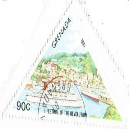 GRENEDA TRIANGLE SHAPED STAMP WS1