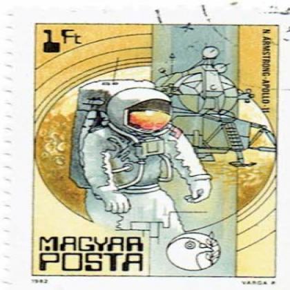 HUNGARY 1982 APOLO II MISSION COMMEMORATIVE STAMP WS7