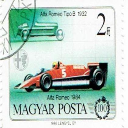 HUNGARY 1984 VINTAGE SPORTS CAR COMMEMORATIVE STAMP WS8