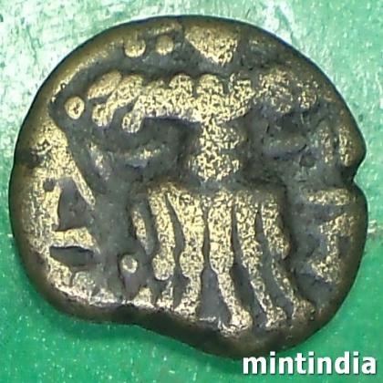 Hunnic dynasties of Kashmir Sangrama Deva stater coin AB392