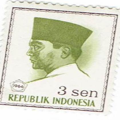 INDONESIA 3SEN SCOTT COMMEMORATIVE STAMP WS8