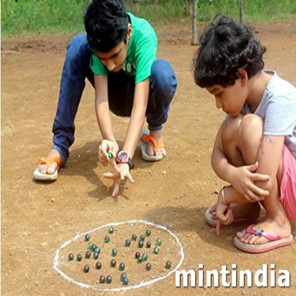 mintindia 20 pcs Playing Glass Playing Marble KANCHE for School Project and Collection