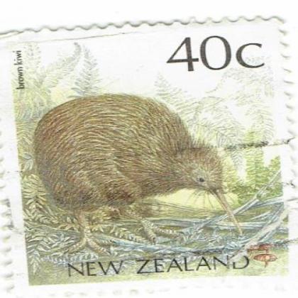 NEWZLAND 40C KIWI  COMMEMORATIVE STAMP WS8