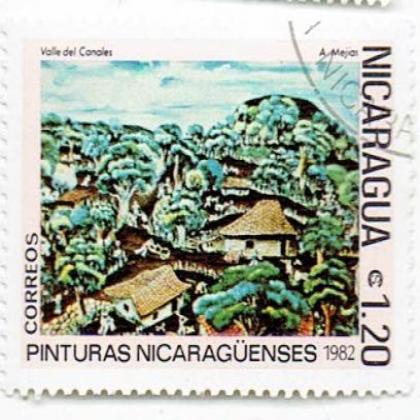 NICARGUA 1982 PINTURAS COMMEMORATIVE STAMP WS 2