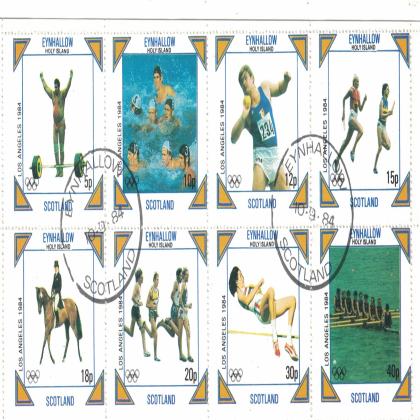 OLYMPIC SPORTS THEMATIC STAMPS SET CODE SAI