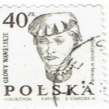POLAND 40ZL GLOWY WAWELSKIE COMMEMORATIVE STAMP WS06