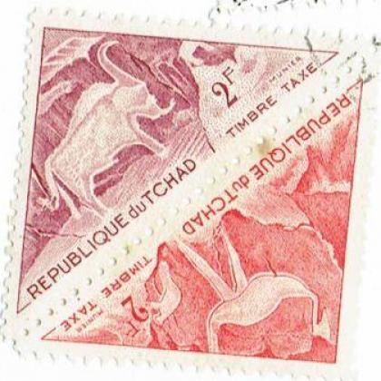 REPUBLIC OF DUTCHAD TRIANGLE SHAPED STAMP STAMP WS 1