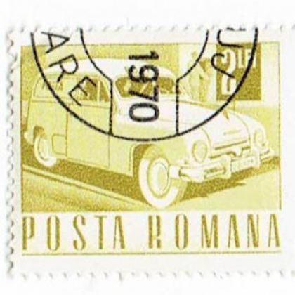 ROMANIA 2L VINTAGE CAR THEME COMMEMORATIVE STAMP WS06