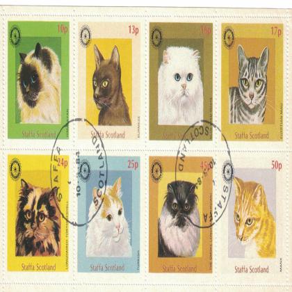 SCOTLAND CAT THEME  FLORA  AND FAUNA THEMATIC STAMPS SET CODE SAI