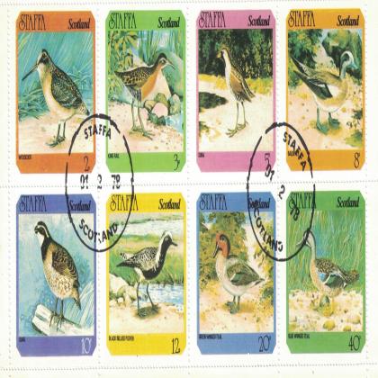 SCOTLAND GOOSE BIRD FLORA  AND FAUNA THEMATIC STAMPS SET CODE SAI