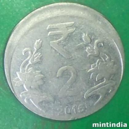 SHIFTING ERROR  2 RUPEES COIN AB46