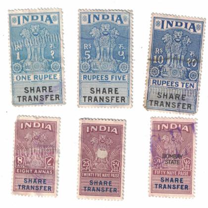 SIX DIFFERENT VINTAGE SHARE TRANSFER REVENUE CODE 230