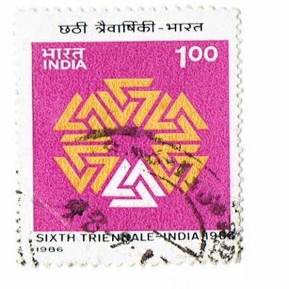 SIXTH TRIENGALE INDIA COMMEMORATIVE STAMP CSB6