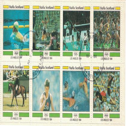 STAFFA OLYMPIC THEMATIC STAMPS SET CODE SAI
