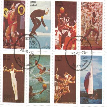 STAFFA SPORTS THEMATIC STAMPS SET CODE SAI