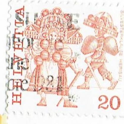 SWITZERLAND 20 HELVETIA COMMEMORATIVE STAMP WS 6