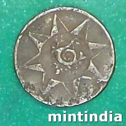 TRAVONCORE STATE 1 CASH Chithira Thirunal Bala Rama Varma II COIN AB56