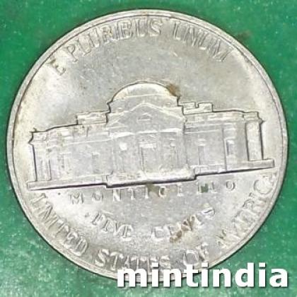 USA 5 CENT Jefferson Nickel 1st portrait COIN JK 155