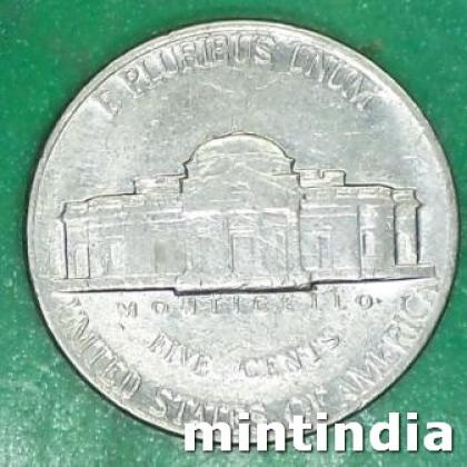 USA 5 CENT Jefferson Nickel 1st portrait COIN JK 167