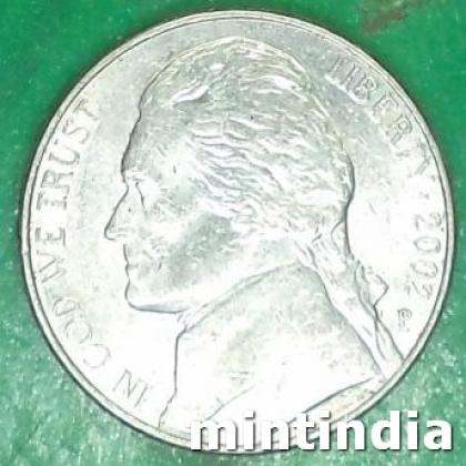 USA 5 CENT Jefferson Nickel 1st portrait COIN JK 205