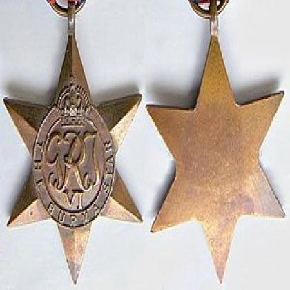 WW 2 ERA THE BURMA STAR BRITISH  MEDAL